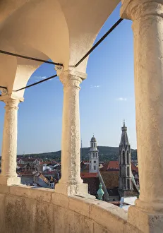 View of Goat Church and National Lutheran Museum from Firewatch Tower, Sopron, Western View of Goat Church and National Lutheran Museum from Firewatch Tower, Sopron, Western