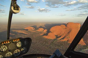 View from helicopter of Kata Tjuta / The Olgas (UNESCO World Heritage Site), Uluru-Kata View from helicopter of Kata Tjuta / The Olgas (UNESCO World Heritage Site), Uluru-Kata