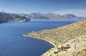 View of Inca ruins of Pilko Kaina on Isla del Sol (Island of the Sun), Lake Titicaca View of Inca ruins of Pilko Kaina on Isla del Sol (Island of the Sun), Lake Titicaca