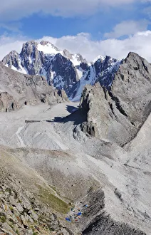 View towards Korona peak, Ala Archa National Park, Tian Shan mountains, Kyrgyzstan View towards Korona peak, Ala Archa National Park, Tian Shan mountains, Kyrgyzstan