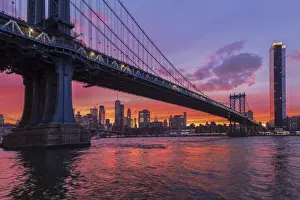View from Manhattan Bridge Print, New York City