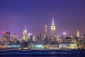 View of Manhattan skyline, New York, USA View of Manhattan skyline, New York, USA