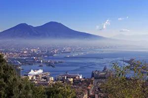 View to Mount Vesuvius from Certosa di San Martino, Naples, Campania, Italy View to Mount Vesuvius from Certosa di San Martino, Naples, Campania, Italy