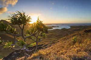 View of Nacula Island at dawn, Yasawa Islands, Fiji View of Nacula Island at dawn, Yasawa Islands, Fiji