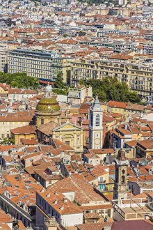 View over old town in Nice, Alpes-Maritimes, Provence-Alpes-Cote D'Azur View over old town in Nice, Alpes-Maritimes, Provence-Alpes-Cote D'Azur