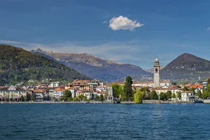 View over Pallanza from Lake Maggiore, Piedmont, Italy View over Pallanza from Lake Maggiore, Piedmont, Italy