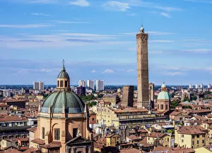 View towards Santuario di Santa Maria della Vita and Asinelli Tower, Bologna View towards Santuario di Santa Maria della Vita and Asinelli Tower, Bologna