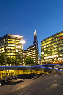 View of The Shard at night, Southwark, London, England, UK View of The Shard at night, Southwark, London, England, UK