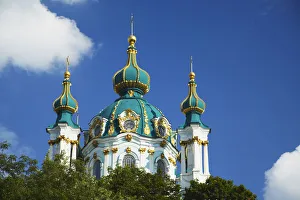 View of St Andrews Church, Kiev, Ukraine View of St Andrews Church, Kiev, Ukraine