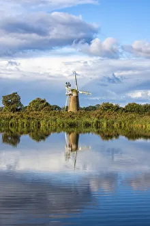 A view towards Turf Fen Mill, Norfolk, UK A view towards Turf Fen Mill, Norfolk, UK
