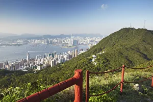 View of Victoria Harbour from High West, Hong Kong, China View of Victoria Harbour from High West, Hong Kong, China