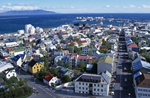 Views from the top of Hallgrimskirkja, looking over Reykjavik Views from the top of Hallgrimskirkja, looking over Reykjavik