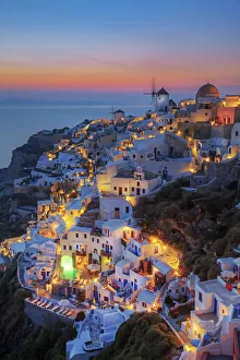 Village of Oia (La), Santorini (Thira), Cyclades Islands, Greece Village of Oia (La), Santorini (Thira), Cyclades Islands, Greece