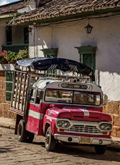 Vintage Car in Barichara, Santander Department, Colombia Vintage Car in Barichara, Santander Department, Colombia