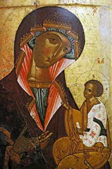The Virgin of Georgian (16 century), Kargopol icon, Vologda museum, Vologda, Russia The Virgin of Georgian (16 century), Kargopol icon, Vologda museum, Vologda, Russia