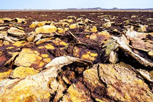 Volcanic rocks, Dallol, Danakil Depression, Afar Region, Ethiopia, Africa Volcanic rocks, Dallol, Danakil Depression, Afar Region, Ethiopia, Africa