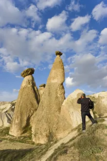 Volcanic tufa formations, (Fairy Chimneys), Pasabag, near Zelve, Cappadocia, Anatolia Volcanic tufa formations, (Fairy Chimneys), Pasabag, near Zelve, Cappadocia, Anatolia
