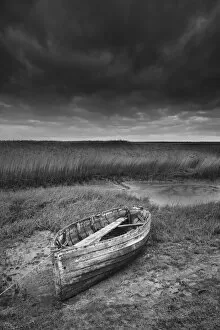 Reedbed Gallery: Waiting for High Tide, Brancaster Staithe, Norfolk, England