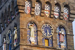 Wales, Cardiff, Cardiff Castle, Clock Tower Wales, Cardiff, Cardiff Castle, Clock Tower