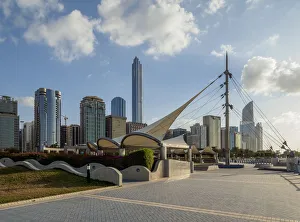Walkway by Corniche Road, Abu Dhabi, United Arab Emirates Walkway by Corniche Road, Abu Dhabi, United Arab Emirates