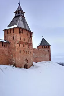 Images Dated 6th November 2012: Walls and towers of Novgorod Kremlin, Veliky Novgorod, Novgorod region, Russia