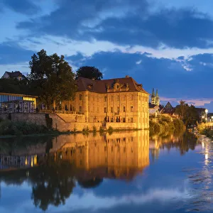 Wasserschloss Concordia (Concordia Villa) at dusk, Bamberg (UNESCO World Heritage Site) Wasserschloss Concordia (Concordia Villa) at dusk, Bamberg (UNESCO World Heritage Site)