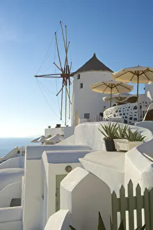 Windmill in Oia, Santorini, Cyclades, Greece Windmill in Oia, Santorini, Cyclades, Greece