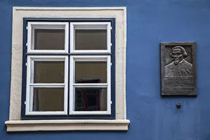 Window and plaque in Main Square, Sopron, Western Transdanubia, Hungary Window and plaque in Main Square, Sopron, Western Transdanubia, Hungary