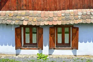 Windows of traditional Saxon houses in Viscri, a Unesco World Heritage Site Windows of traditional Saxon houses in Viscri, a Unesco World Heritage Site