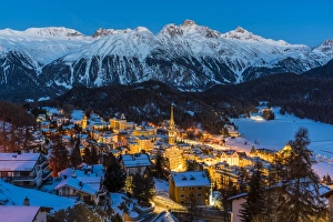Luxury Resort Gallery: Winter view of St. Moritz, Graubunden, Switzerland