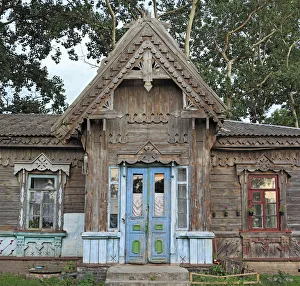 Wooden house, 1900s, Moshny, Cherkasy Oblast, Ukraine Wooden house, 1900s, Moshny, Cherkasy Oblast, Ukraine