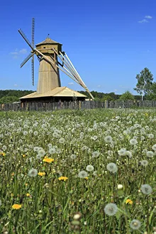 Wooden windmill near the New Jerusalem monastery, Istra, Moscow region, Russia Wooden windmill near the New Jerusalem monastery, Istra, Moscow region, Russia