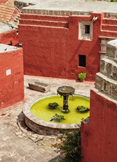 Zocodober Square, elevated view, Santa Catalina Monastery, Arequipa, Peru Zocodober Square, elevated view, Santa Catalina Monastery, Arequipa, Peru