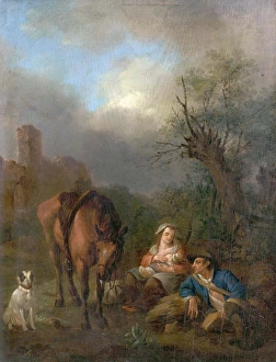 Landscape with Figures, a Horse and a Dog Landscape with Figures, a Horse and a Dog
