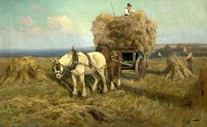 Shire Gallery: Loading the Harvest Wagon - Arthur W Redgate