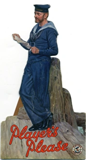 Tobacco Gallery: Navy sailor cut-out, 1954