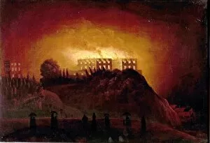 Glow Collection: Nottingham Castle on Fire, 10 October 1831