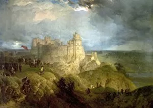 Civil War Collection: Nottingham Castle (King Charles I Raising His Standard, 24 August 1642)