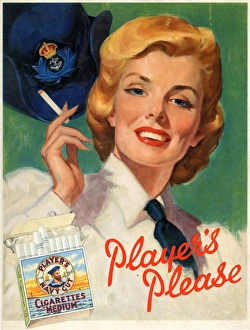 Tobacco Gallery: Players Please: Female sailor, 1955