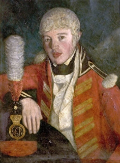 Local people Gallery: Portrait of an Officer (probably Major William Wylde, 1803-1808, OC, Southwell Volunteer Infantry)