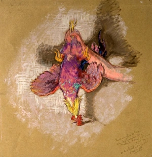 Study of an Arm and a Hand Holding a Fowl by the Legs for Highland Raiders - William Study of an Arm and a Hand Holding a Fowl by the Legs for Highland Raiders - William