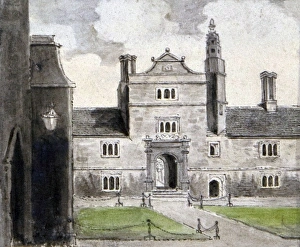 View of Caius College, Cambridge, English School, 1700-1799 View of Caius College, Cambridge, English School, 1700-1799