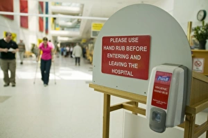 Anti bacterial hand wash at the entrance to Carlisle hospital to help combat MRSA Anti bacterial hand wash at the entrance to Carlisle hospital to help combat MRSA