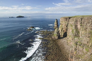 Am Buachaille sea stack on the coast south of Sandwood Bay Scotland UK Am Buachaille sea stack on the coast south of Sandwood Bay Scotland UK