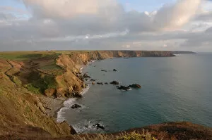 Marloes Sands at high tide, Marloes, Pembrokeshire, Wales, UK, Europe