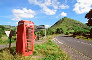 A phone box in Hartsop in the Lake district UK