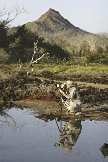Photo class participant Douglas Wilcox taking images in the Galapagos Island Archipeligo Photo class participant Douglas Wilcox taking images in the Galapagos Island Archipeligo