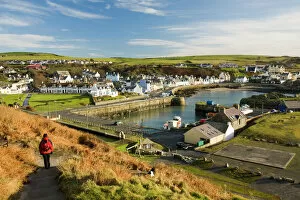 Foot Path Gallery: Portpatrick on the Rhins of Galloway Scotland UK