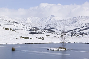 Snowfall over the Lake District Kentmere fells UK Snowfall over the Lake District Kentmere fells UK