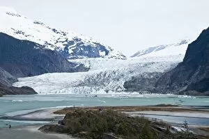 Global Collection: Views of Mendenhall Glacier just outside Juneau, southeast Alaska, USA